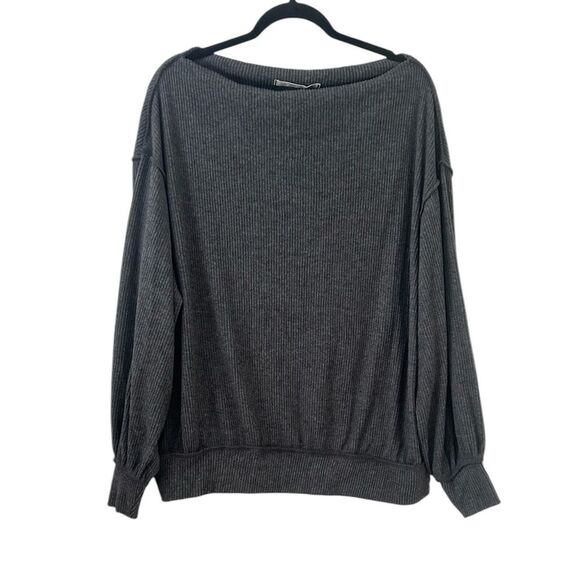Free People Main Squeeze Hacci Long Sleeve Top - Picture 1 of 10